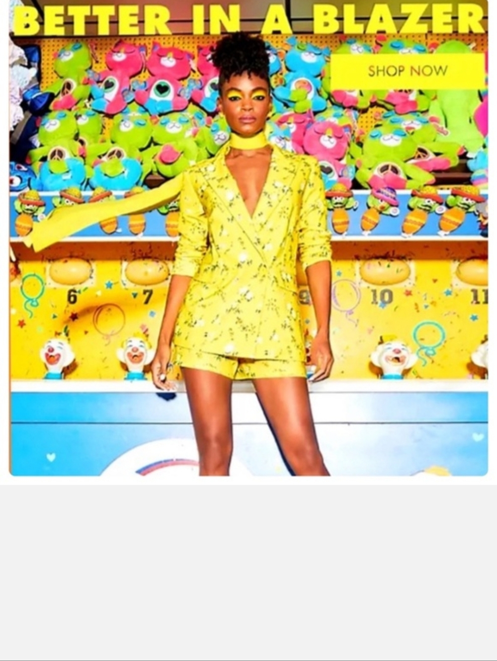 Alice + Olivia 'Justin' yellow floral boyfriend blazer Sz 12 ( No Shorts ) - Picture 5 of 12